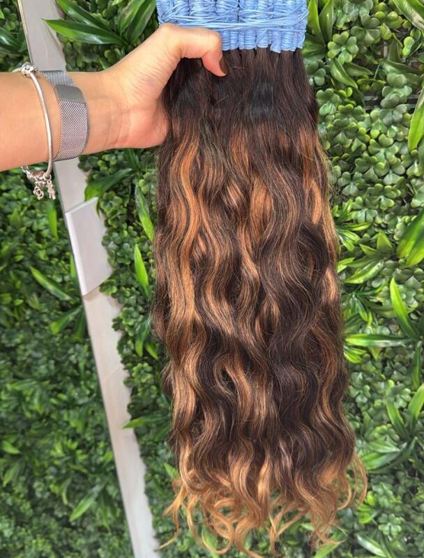 MORENA ILUMINADA ONDULADO INDIANO 65 CM